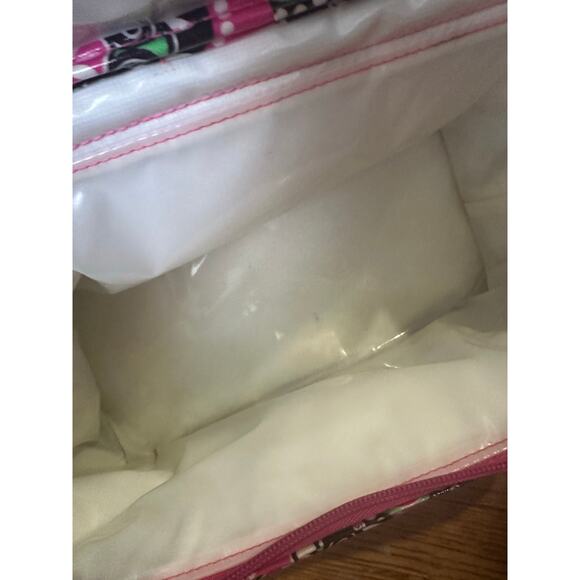 Vera Bradley Insulated Cooler Pink Cupcakes Lunch Box Beach Cooler - Picture 6 of 7